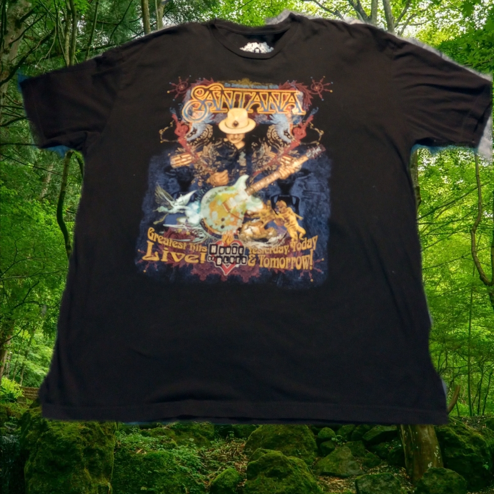 Santana House Of Blues Beso De Luz 3X Black T-shirt - Picture 3 of 4